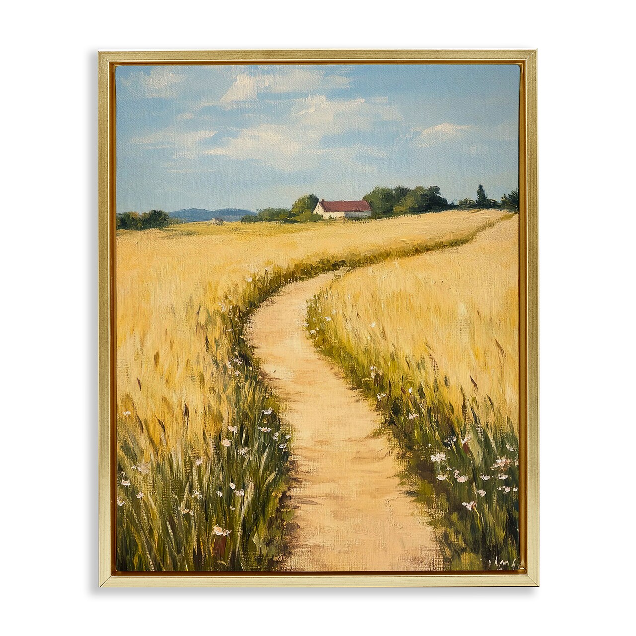 Stupell Industries Meadow Lined Country Path Floating Frame By Franklyn Gregory